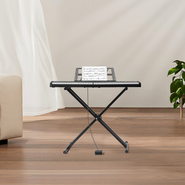 61 Key Half Hammer Keyboard, Portable And Foldable, Black Electronic Keyboard,  Prohibited From Selling AM