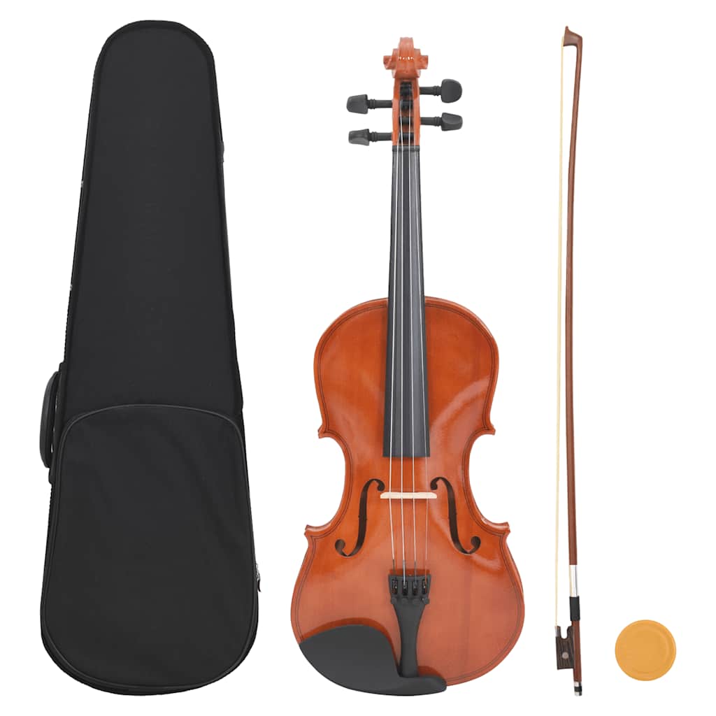 Premium Student Violin Outfit with Bow, Case, and Chin Rest
