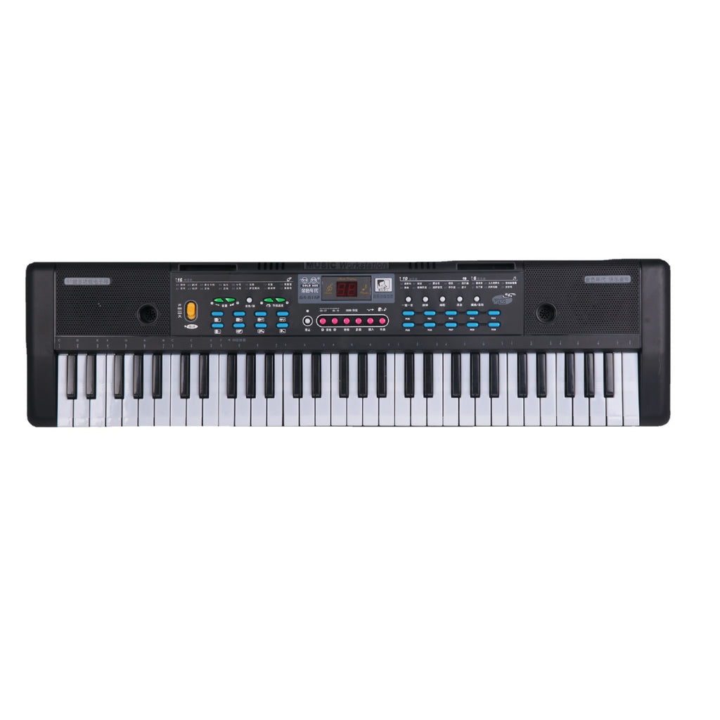 61 Key Children's Music Electronic Keyboard Puzzle Little Piano Pattern With Microphone
