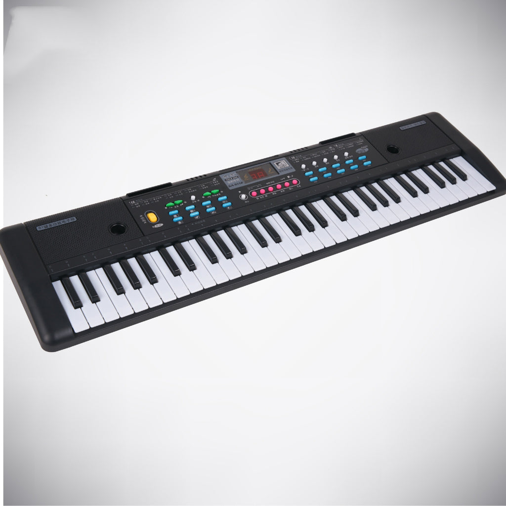 61 Key Children's Music Electronic Keyboard Puzzle Little Piano Pattern With Microphone