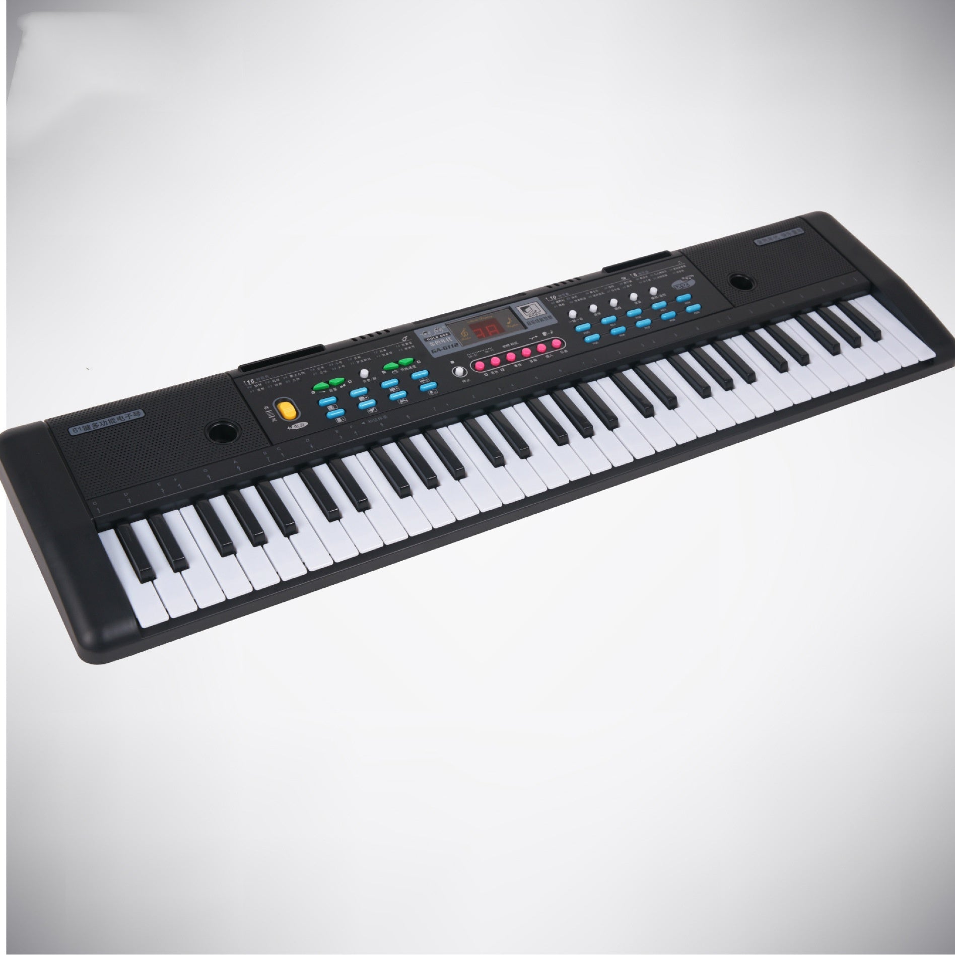 61 Key Children's Music Electronic Keyboard Puzzle Little Piano Pattern With Microphone