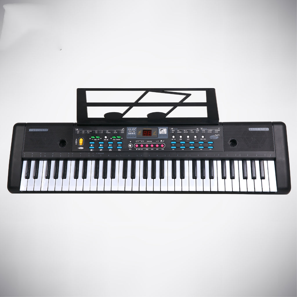 61 Key Children's Music Electronic Keyboard Puzzle Little Piano Pattern With Microphone